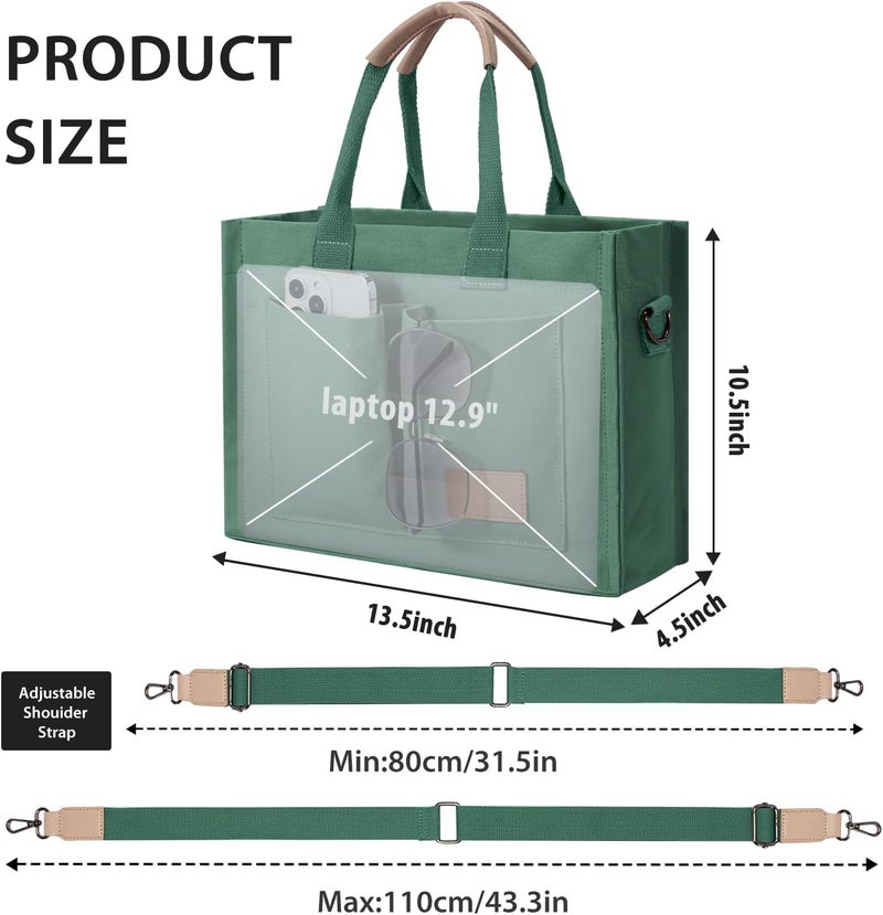 GASSDA Tote Bags for Women Canvas Tote Purse Crossbody with Pockets Top Handle Shoulder Satchel Bag for Women - Image 3